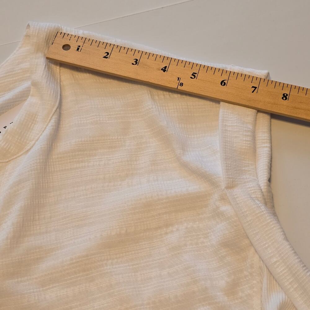 Jane and Delancey Popover Womens XL White Cap Rolled Sleeve Vanilla Girl NWT - Picture 7 of 9